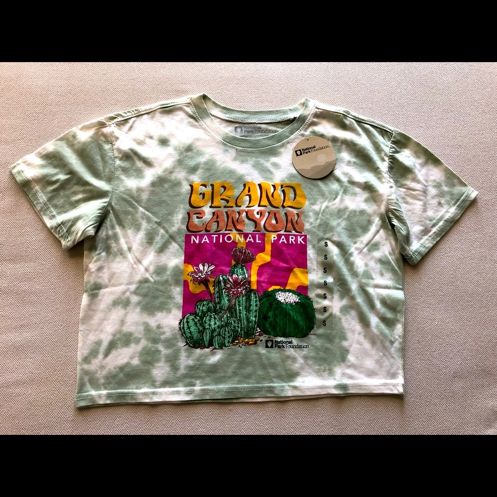 National Park Foundation Grand Canyon Crop Tee from Bad Bunny Moscow Mule Video